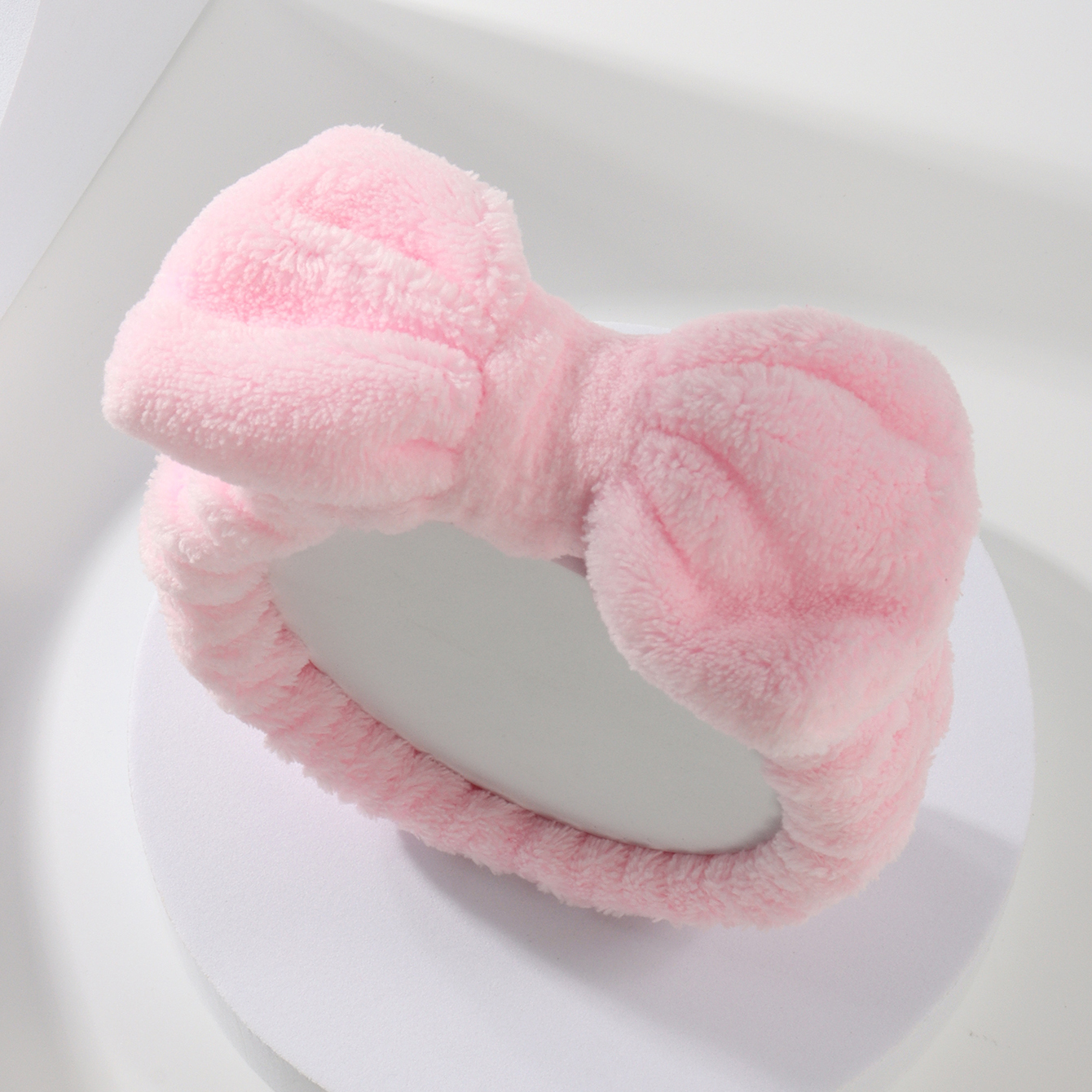 Skincare Gentle - Bow Headband Wristband Set Towel Elastic