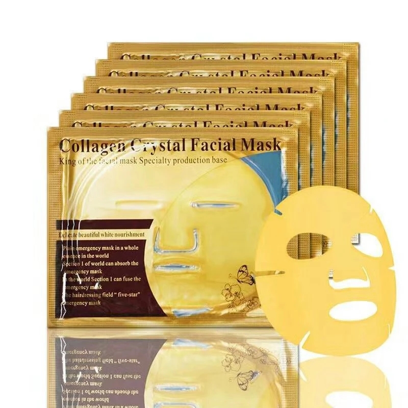 Bentonite Clay Mask - 10pcs Crystal Collagen Gold Face Masks