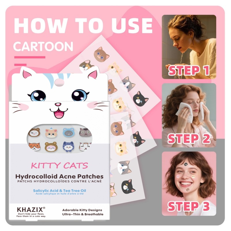 100 new cartoon facial acne pa - Skincare Gentle ulasan dan harga