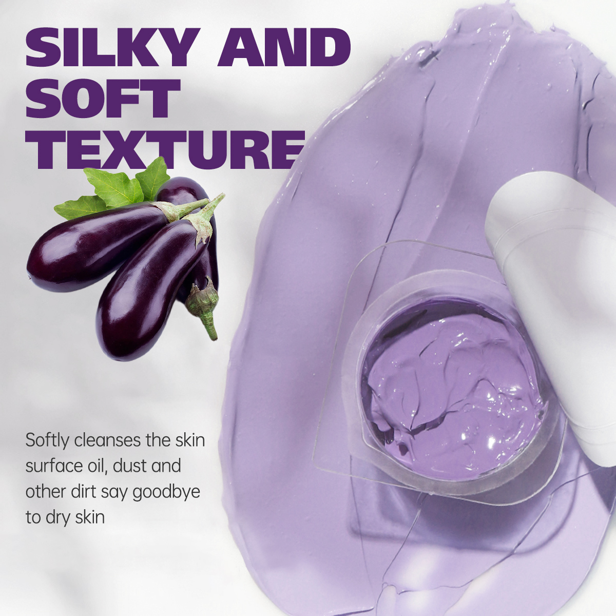 5g/0.17oz*10 Eggplant clay mud - Bentonite Clay Mask ulasan dan harga