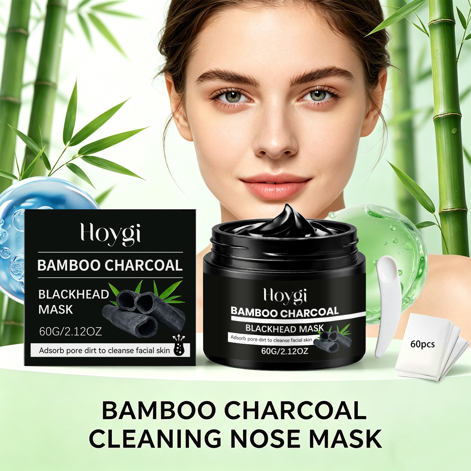 Bamboo Charcoal Blackhead Remo - Skincare Natur E ulasan dan harga