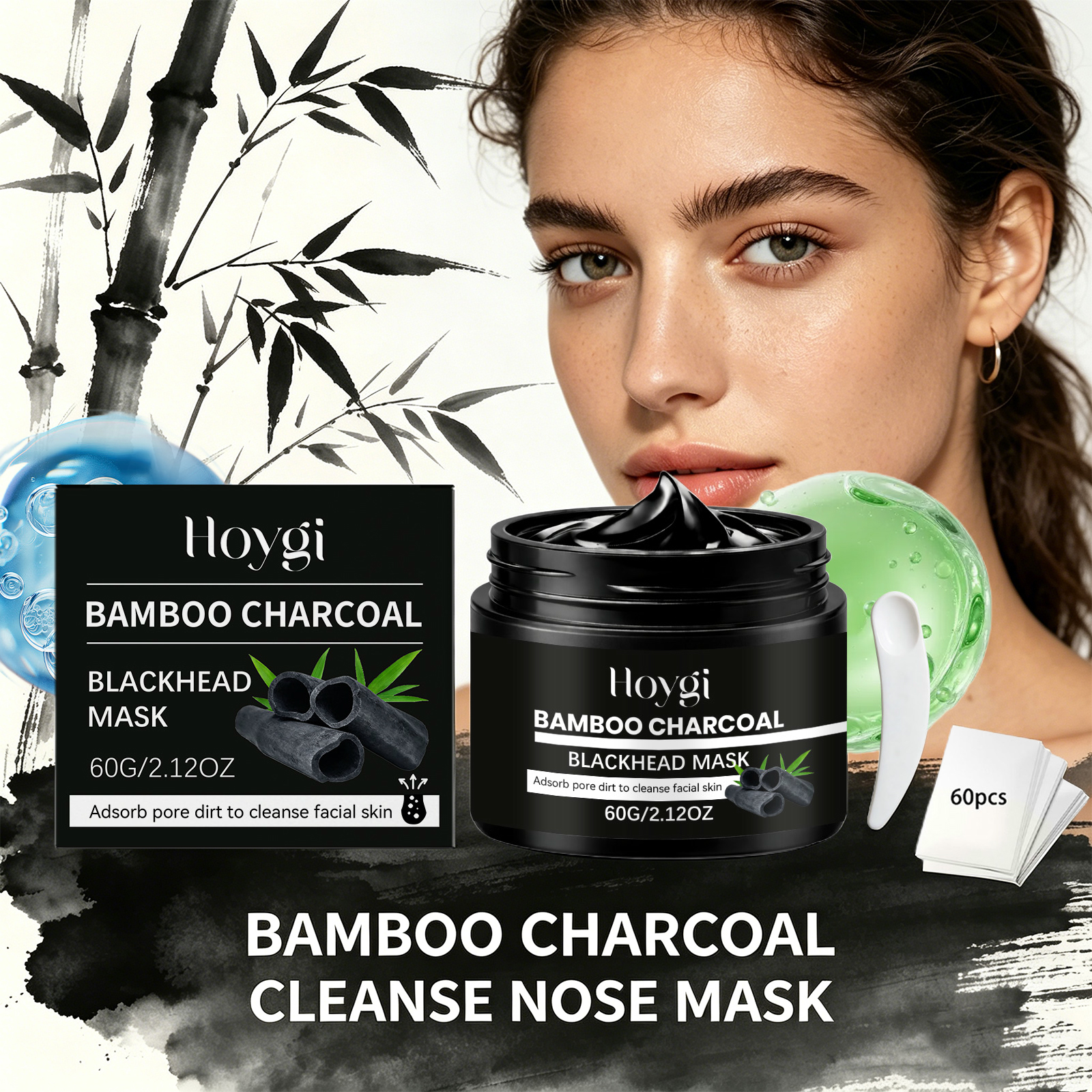 Bamboo Charcoal Blackhead Remo - Skincare Natur E ulasan dan harga