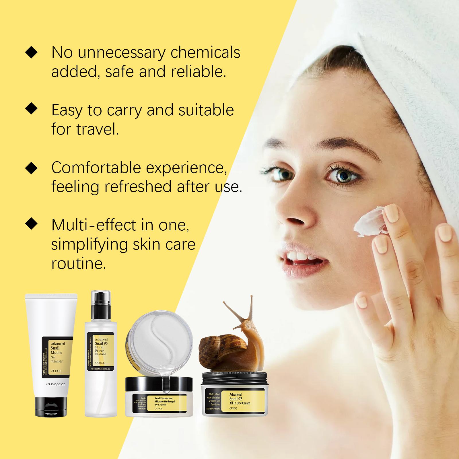 Snail Mucin Skincare Set-Compl - Snail Mucin Essence ulasan dan harga