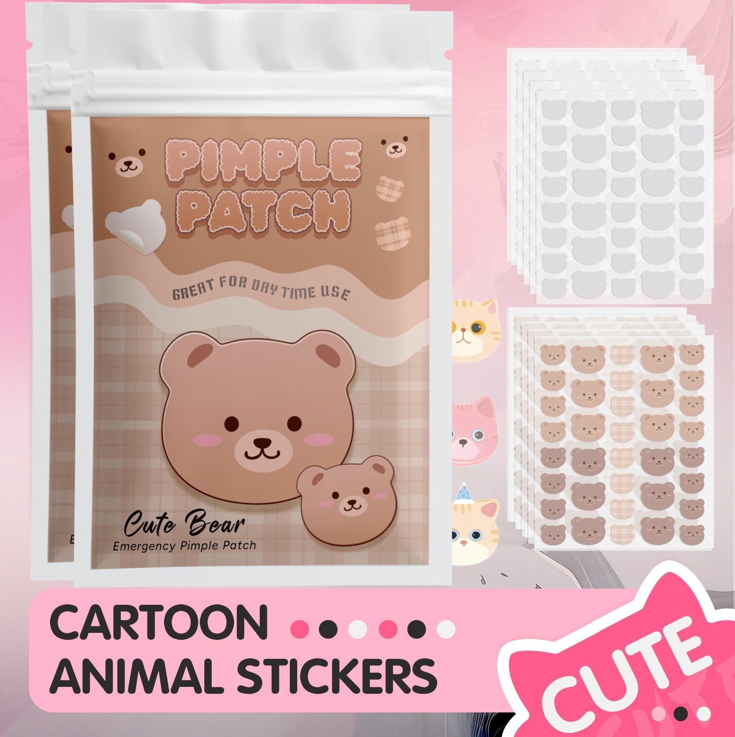 360PCS 3 types of adorable lit - Skincare Gentle ulasan dan harga