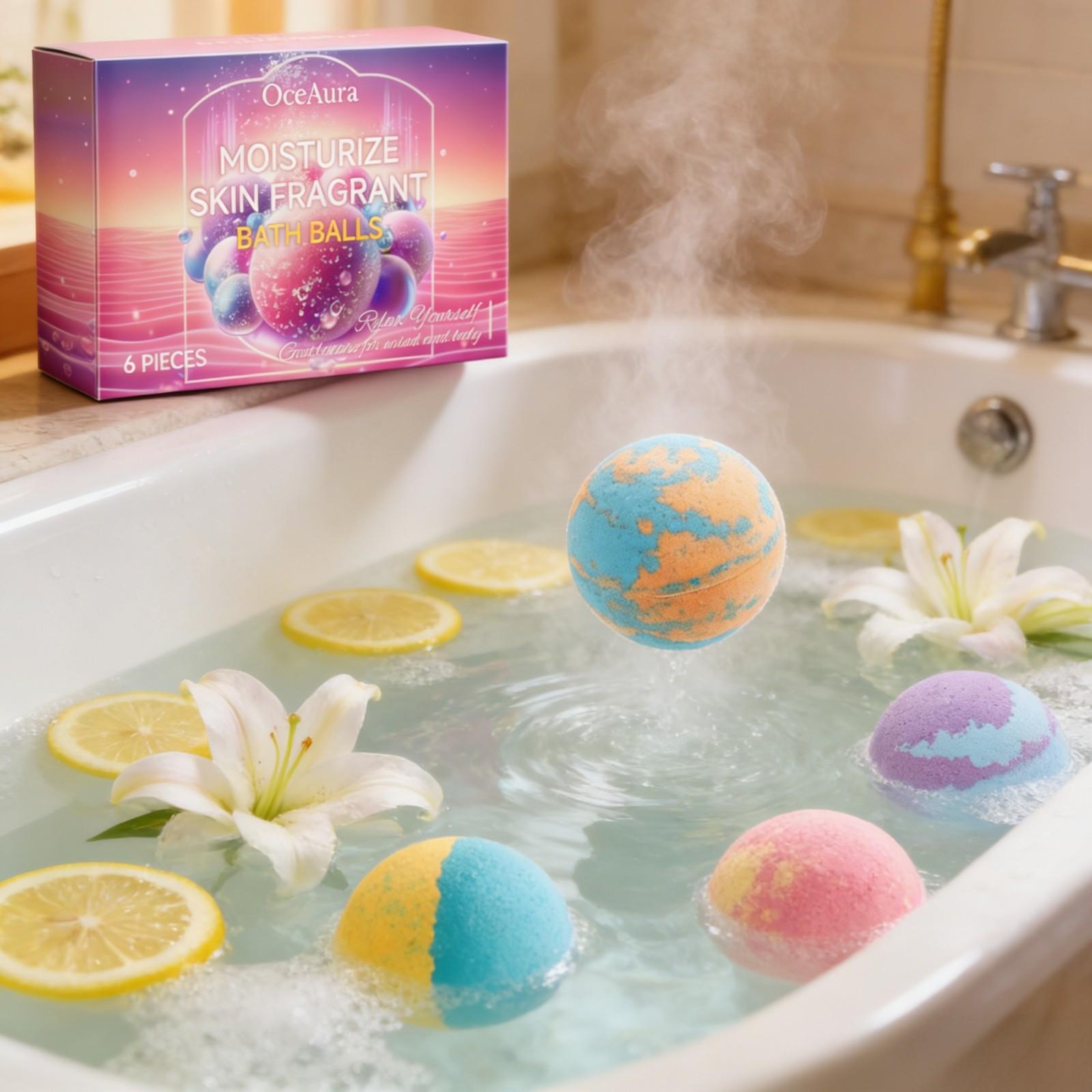 OceAura Bath Bubble Balls Soft - Skincare Natur E ulasan dan harga