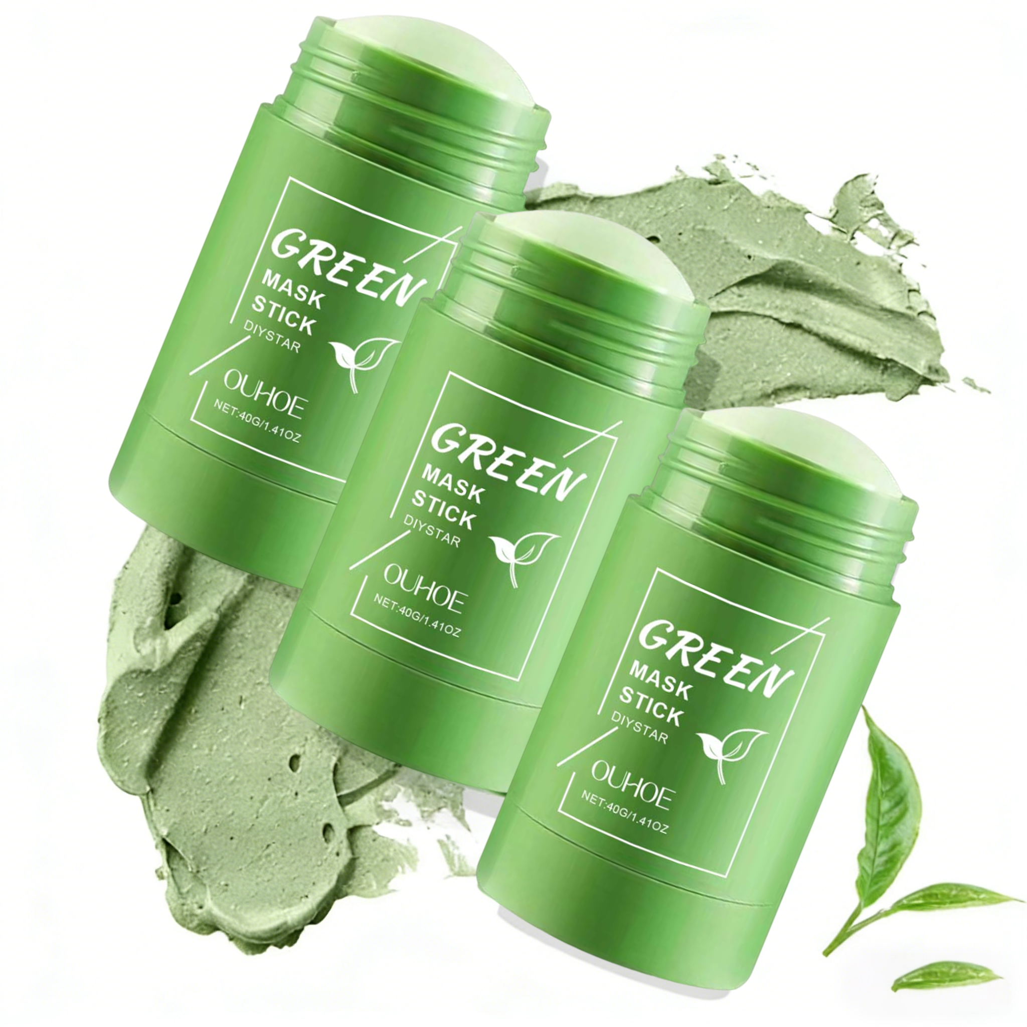 1~5PCS Green Tea Clay Stick Fo - Bentonite Clay Mask ulasan dan harga