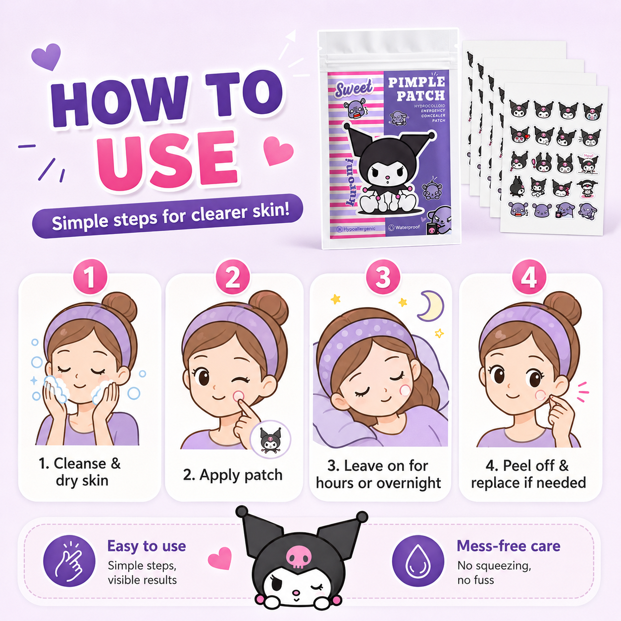 Hello Kitty Cute Pimple Patche - Skincare Gentle ulasan dan harga