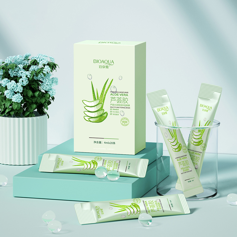 20pcs BIOAQUA Collagen Sleepin - Bentonite Clay Mask ulasan dan harga