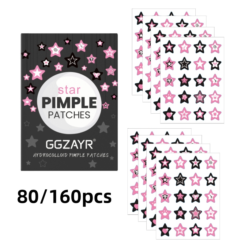 80/160pcs Star Acne Patch Set  - Skincare Gentle ulasan dan harga