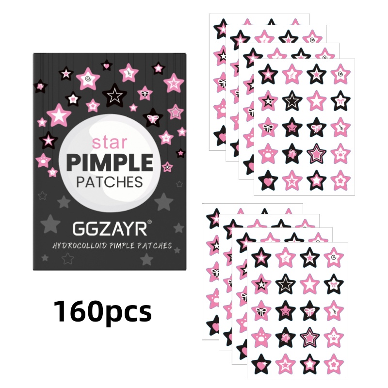 80/160pcs Star Acne Patch Set  - Skincare Gentle ulasan dan harga