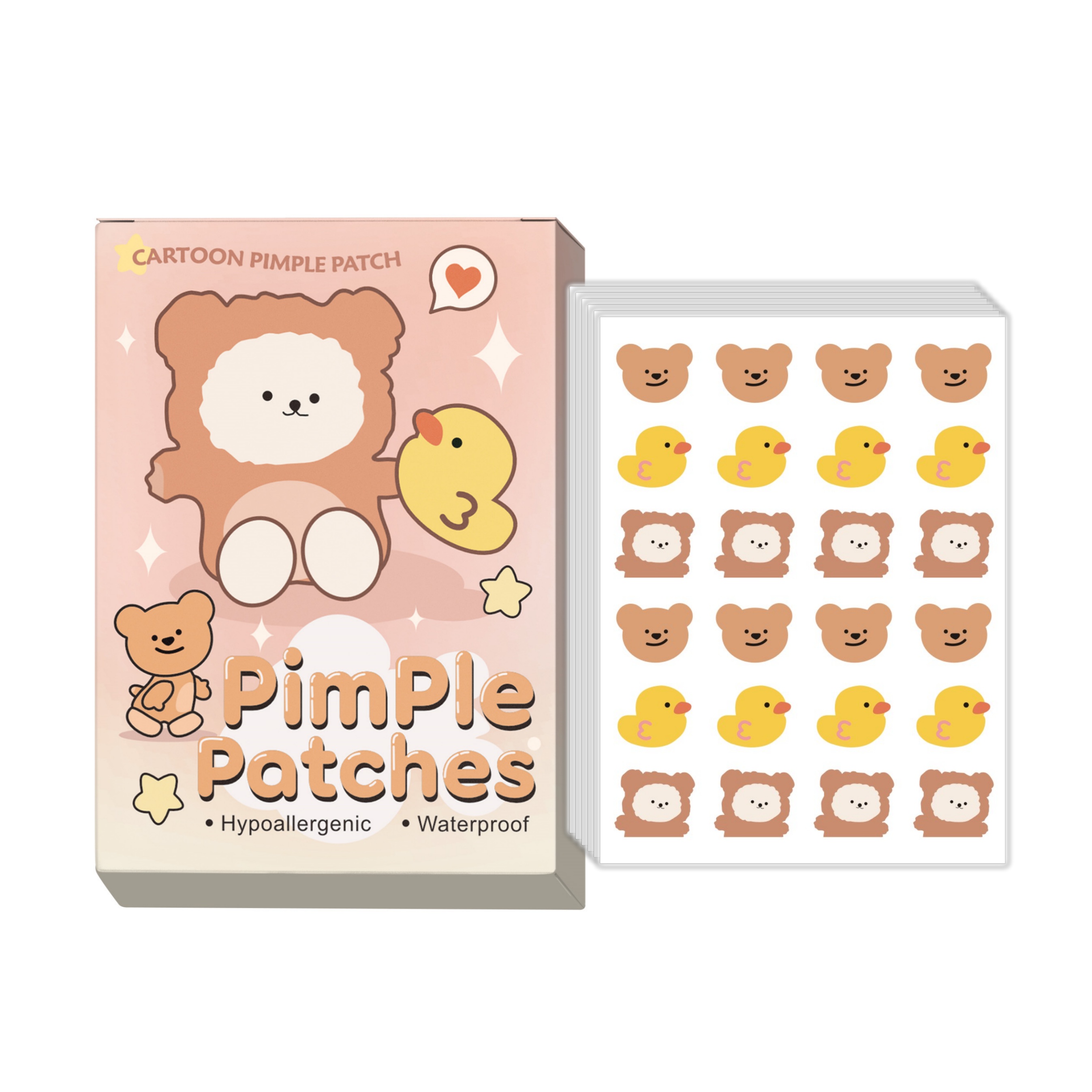 24 pieces of cartoon facial ac - Skincare Gentle ulasan dan harga