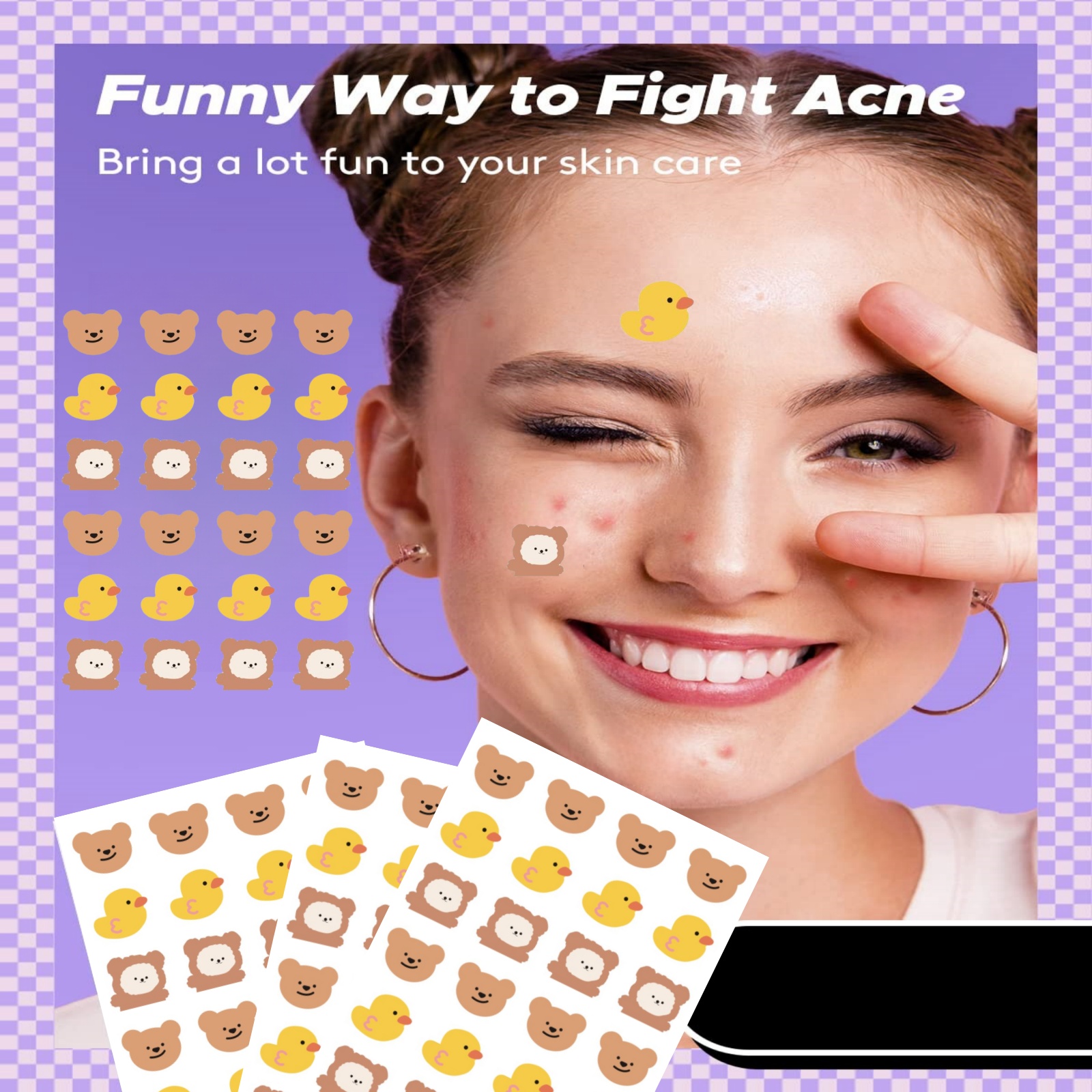 24 pieces of cartoon facial ac - Skincare Gentle ulasan dan harga