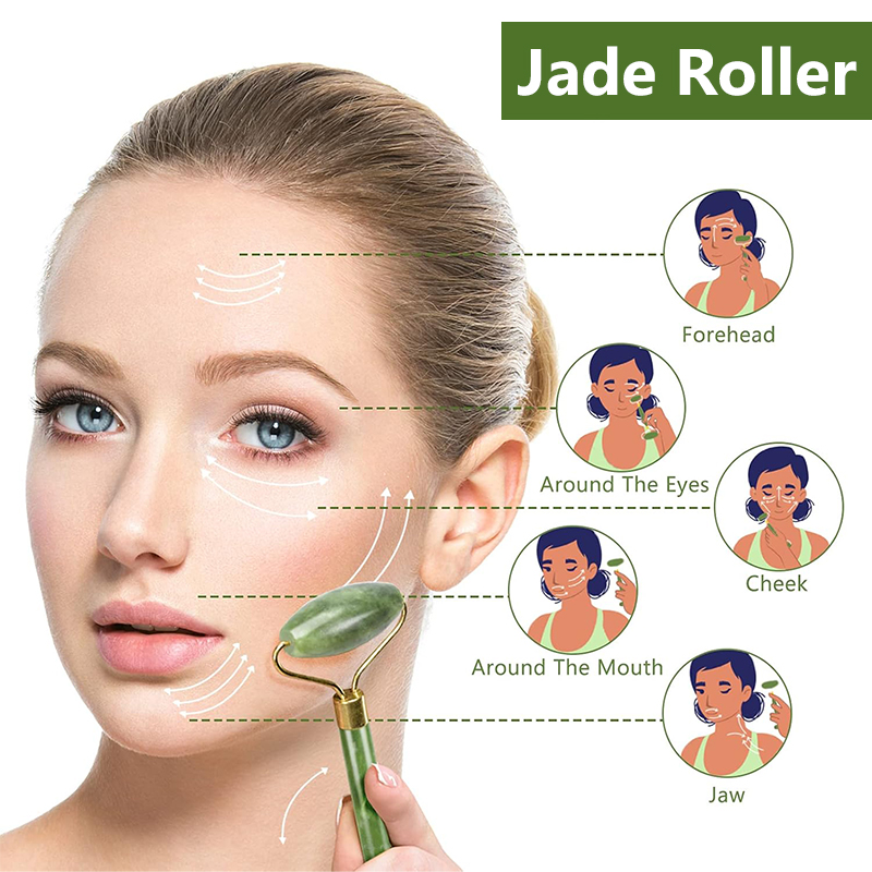 Natural Jade Roller Face Gua S - Skincare Natur E ulasan dan harga