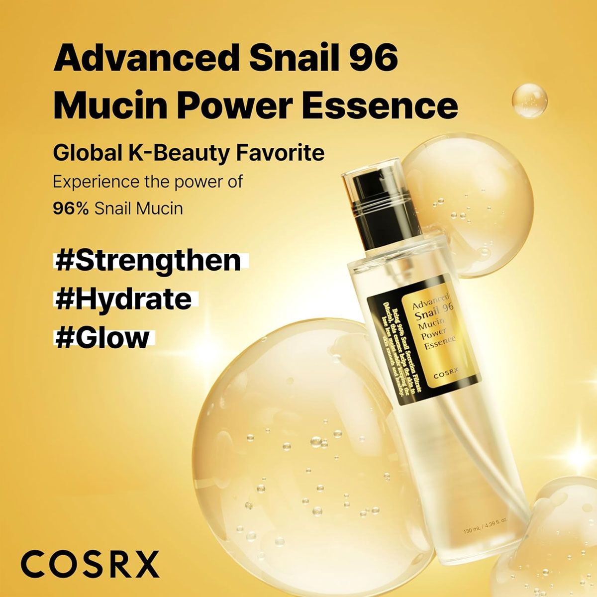 COSRX Snail Mucin 96 Power Rep - Snail Mucin Essence ulasan dan harga