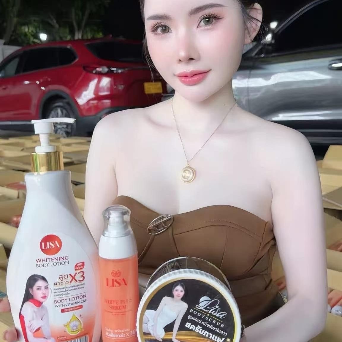 Thailand LISA White Plus Serum - Snail Mucin Essence ulasan dan harga