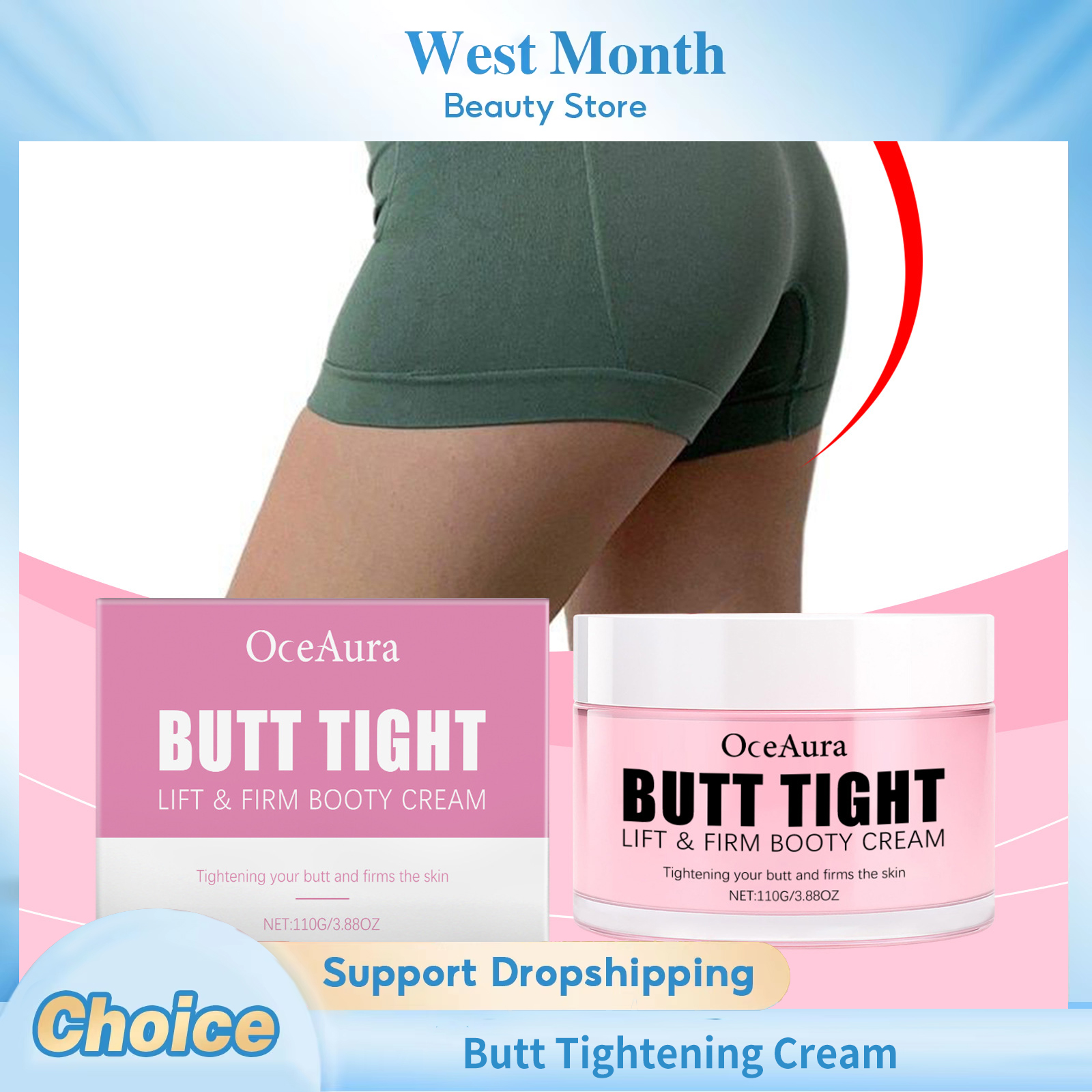 Butt Tightening Cream Butt Lif - Skincare Natur E ulasan dan harga