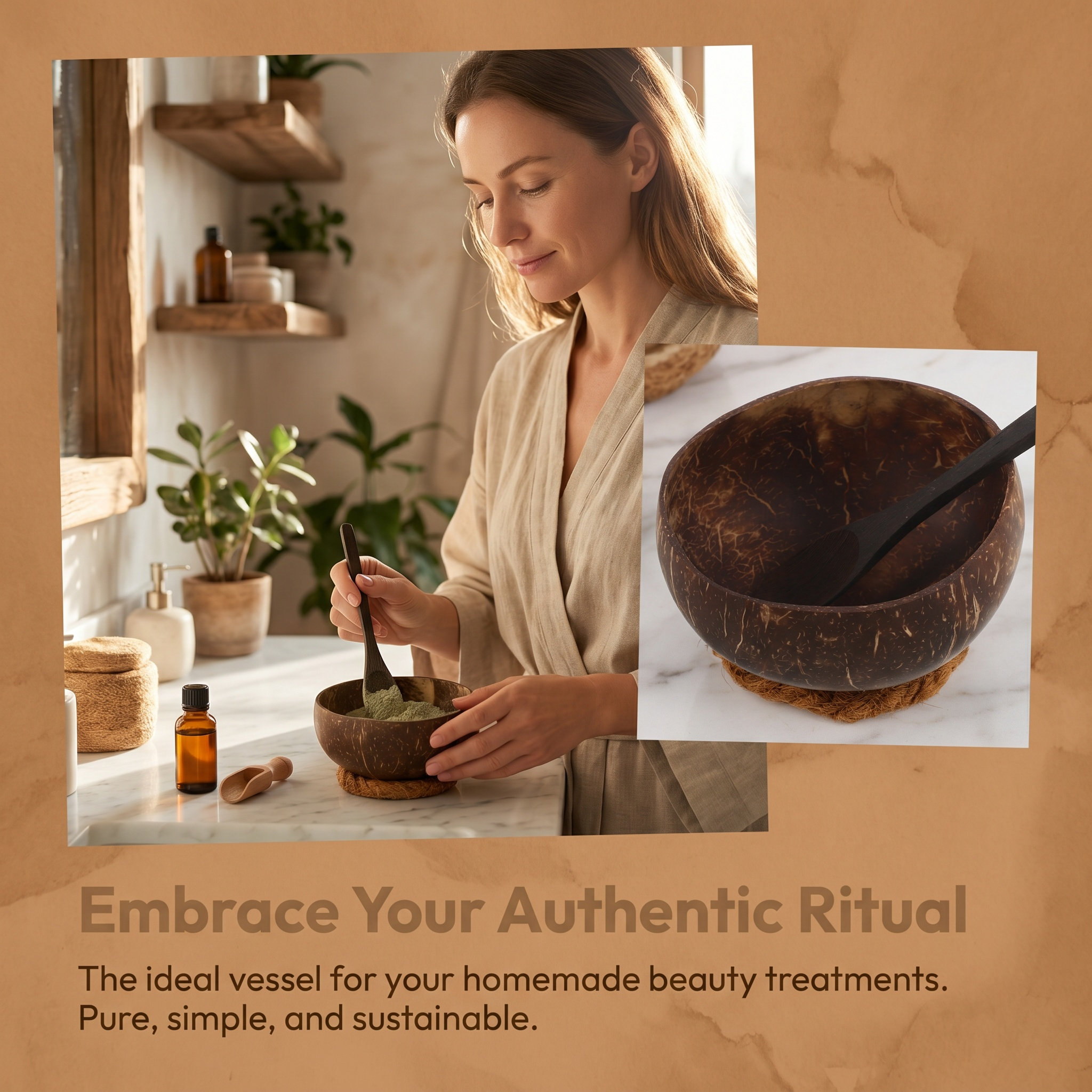 Coconut Shell Face Mask Mixing - Skincare Natur E ulasan dan harga