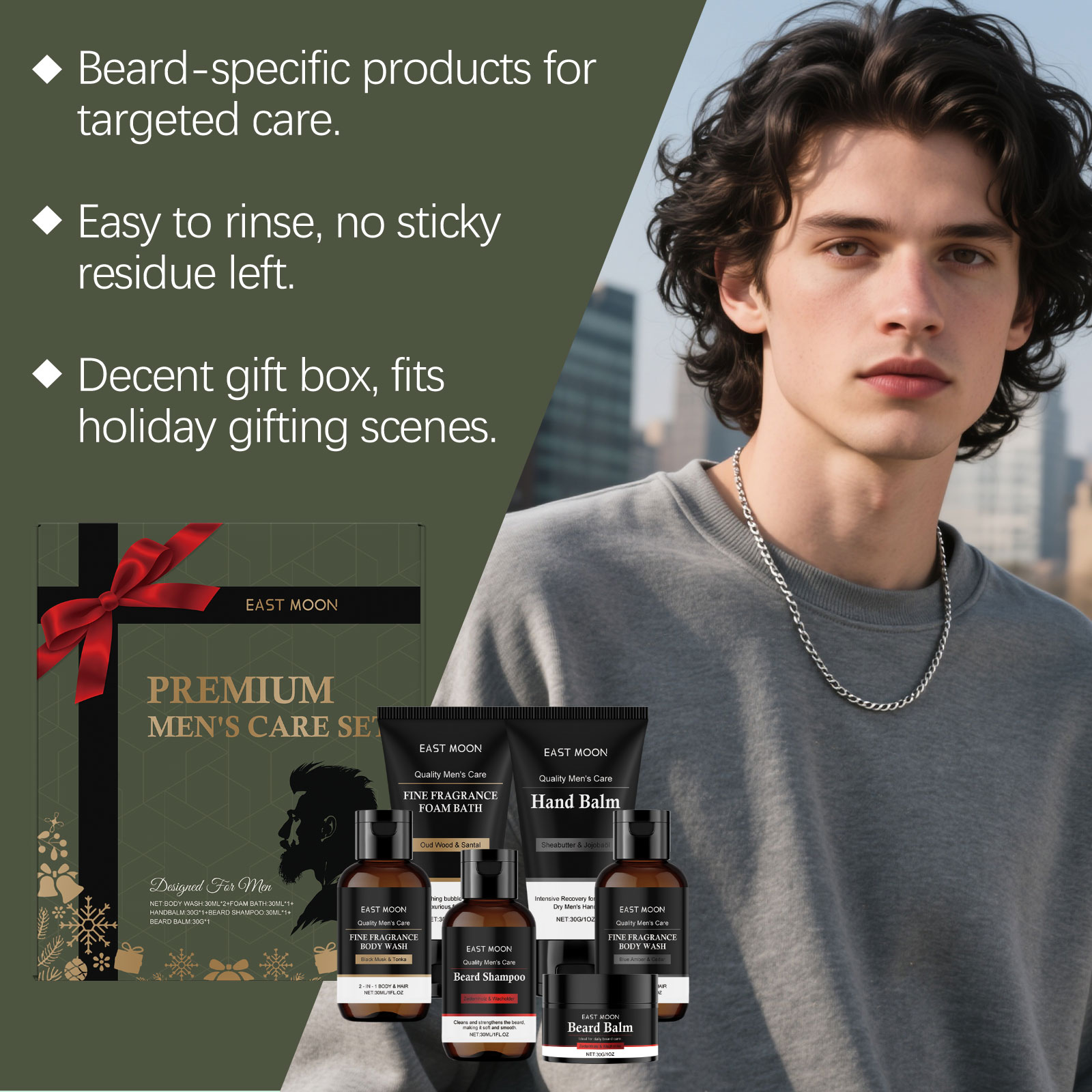 Men's Personal Care Set Beard  - Skincare Natur E ulasan dan harga