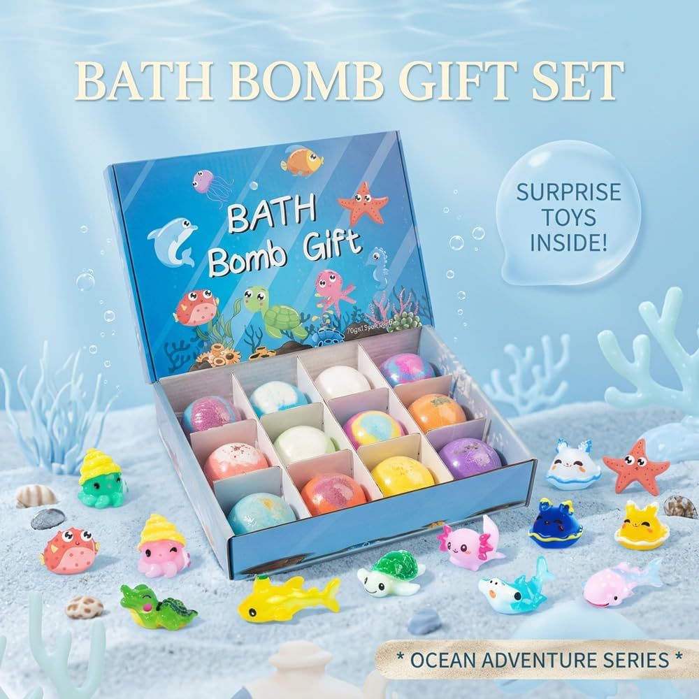 12Pcs Natural Kids Bath Bombs  - Skincare Natur E ulasan dan harga
