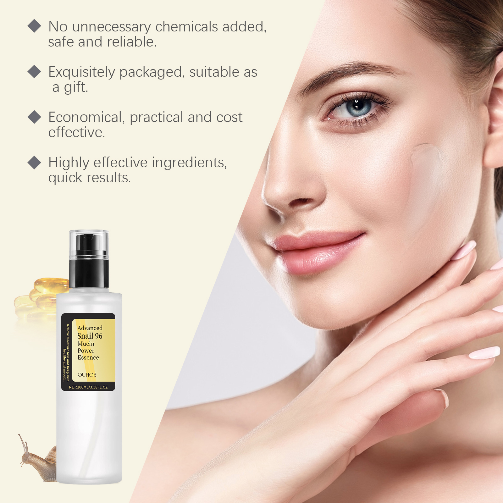 Snail Mucin Essence 100ml Hydr - Snail Mucin Essence ulasan dan harga