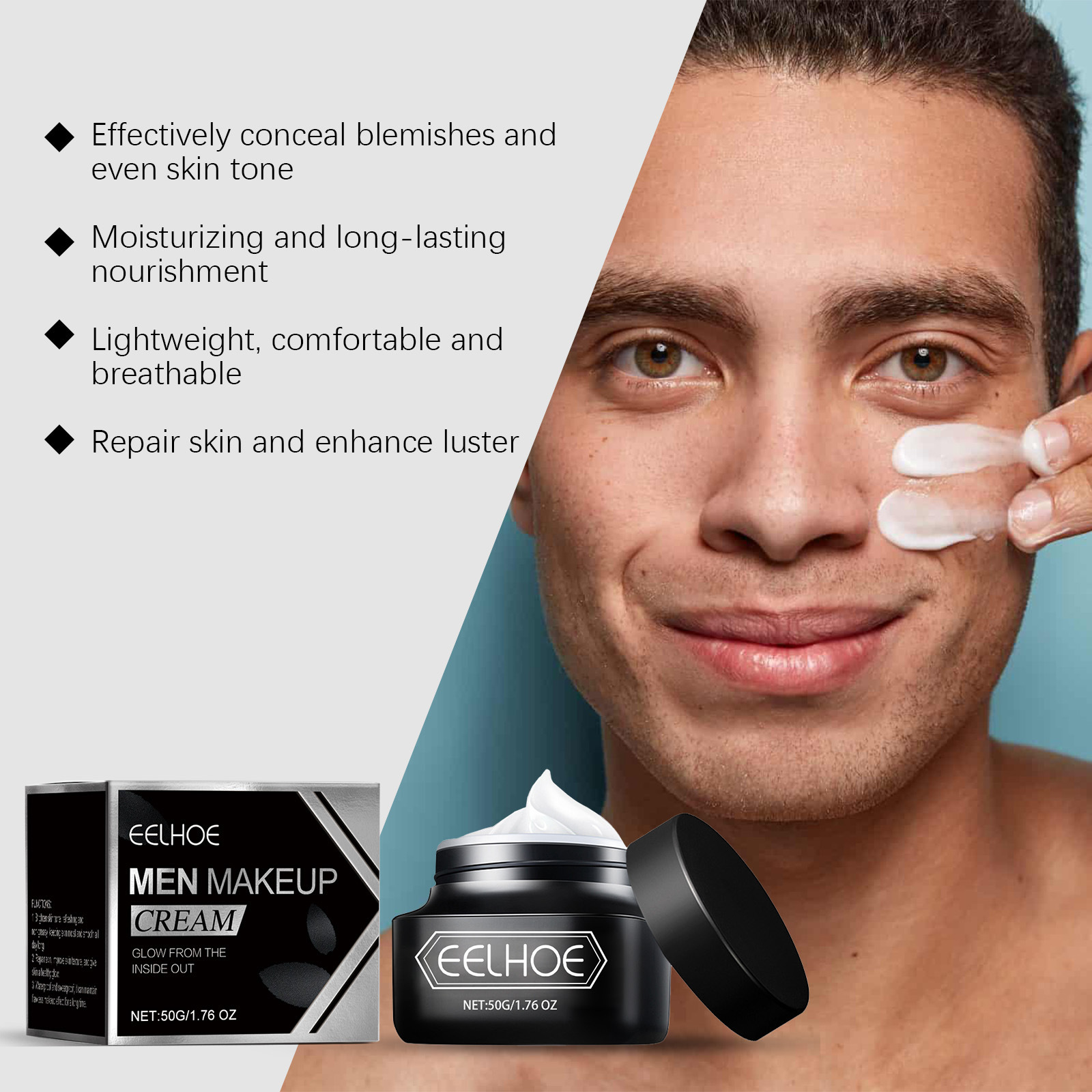 EELHOE BB Cream for Men Cosmet - Skincare Natur E ulasan dan harga