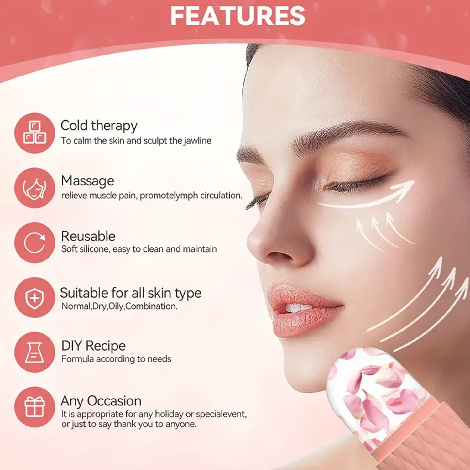 Ice Roller & Stainless Steel G - Skincare Natur E ulasan dan harga