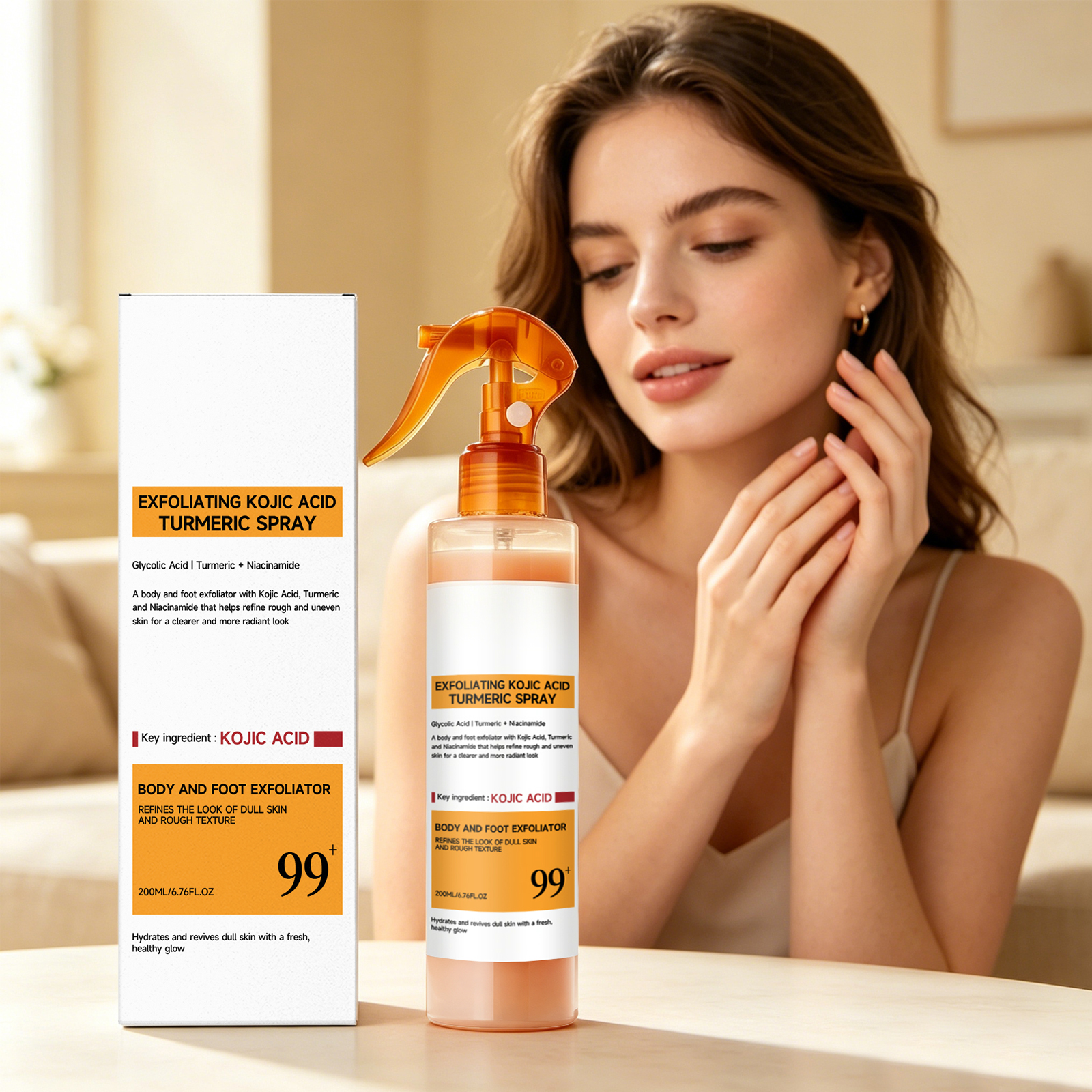 Kojic Acid Turmeric Care Spray - Skincare Niacinamide ulasan dan harga