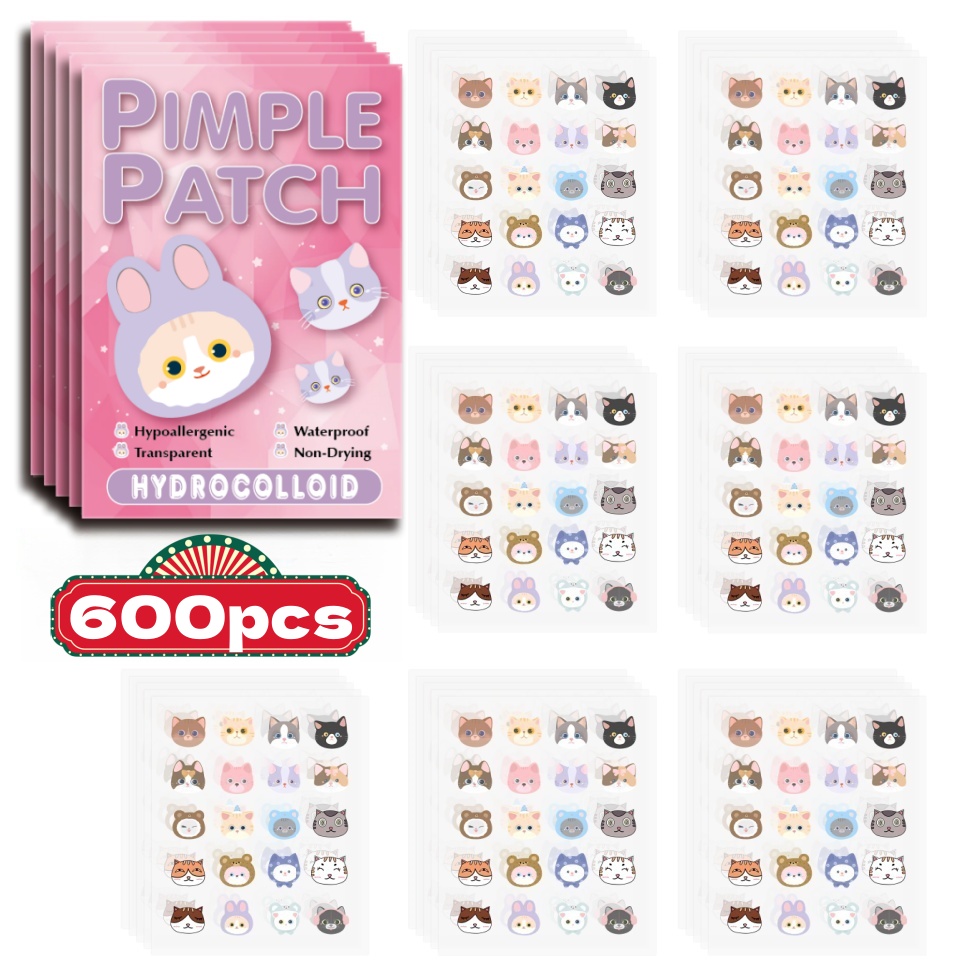600pcs Cartoon acne patch, cut - Skincare Gentle ulasan dan harga