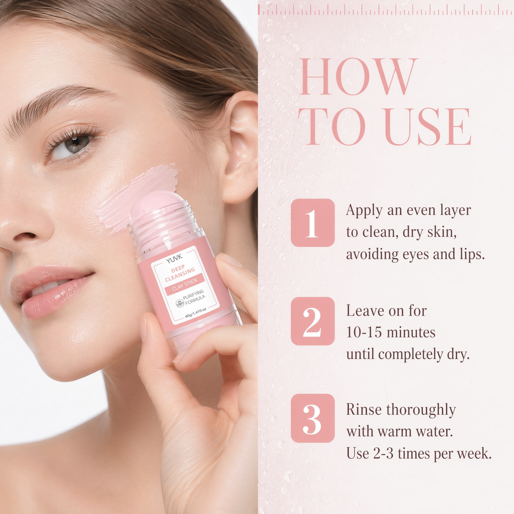 YUVK Cleansing and Moisturizin - Bentonite Clay Mask ulasan dan harga