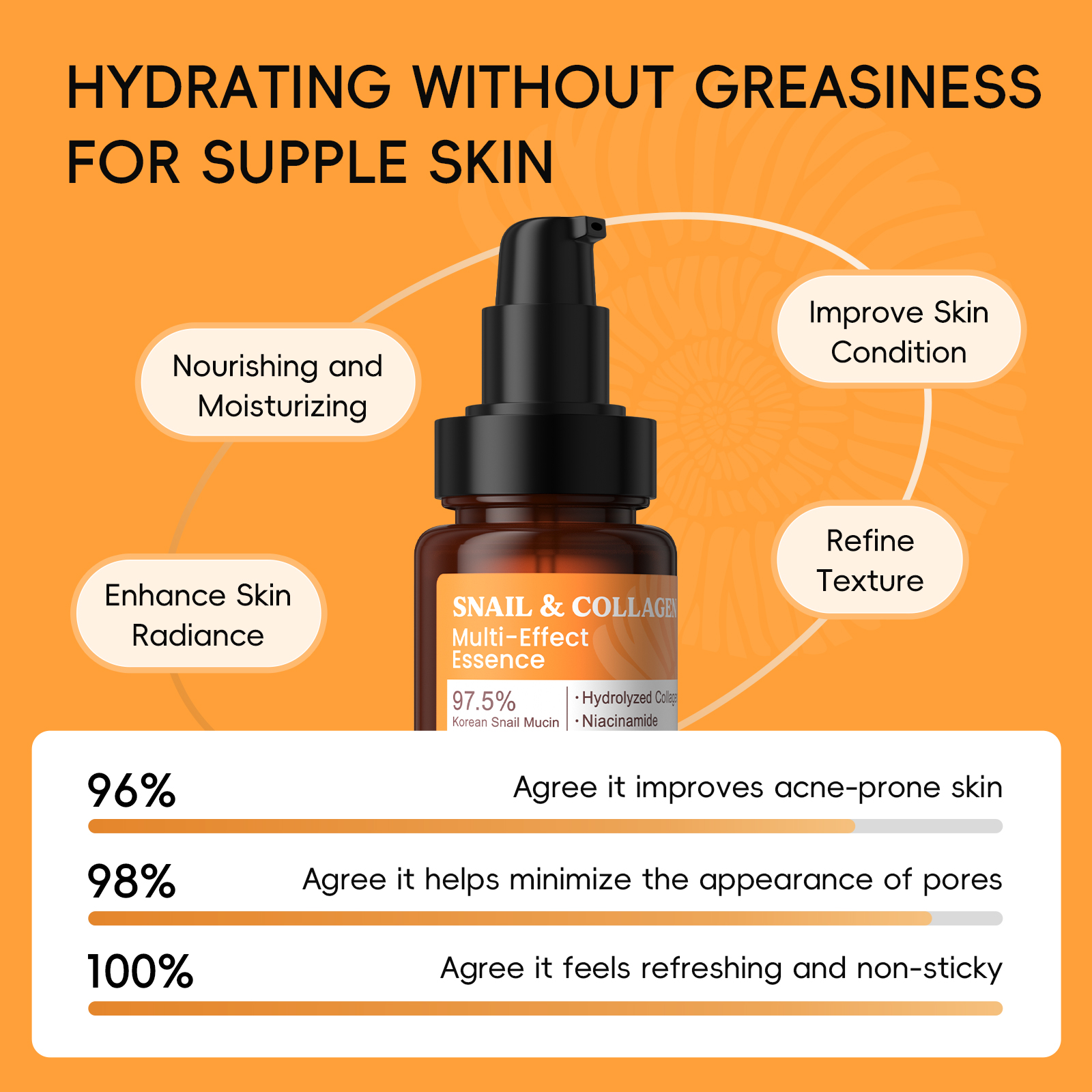 Quiyum Snail Mucin & Collagen  - Snail Mucin Essence ulasan dan harga