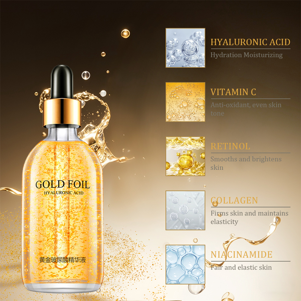 100ml 24k Gold Hyaluronic Acid - Snail Mucin Essence ulasan dan harga