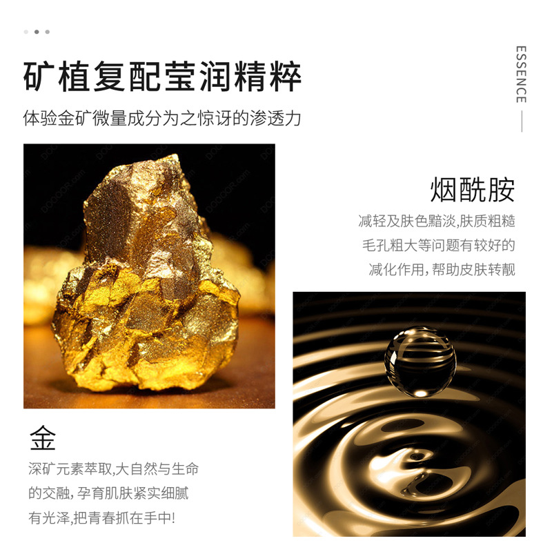 100ml 24k Gold Nicotinamide Fa - Snail Mucin Essence ulasan dan harga