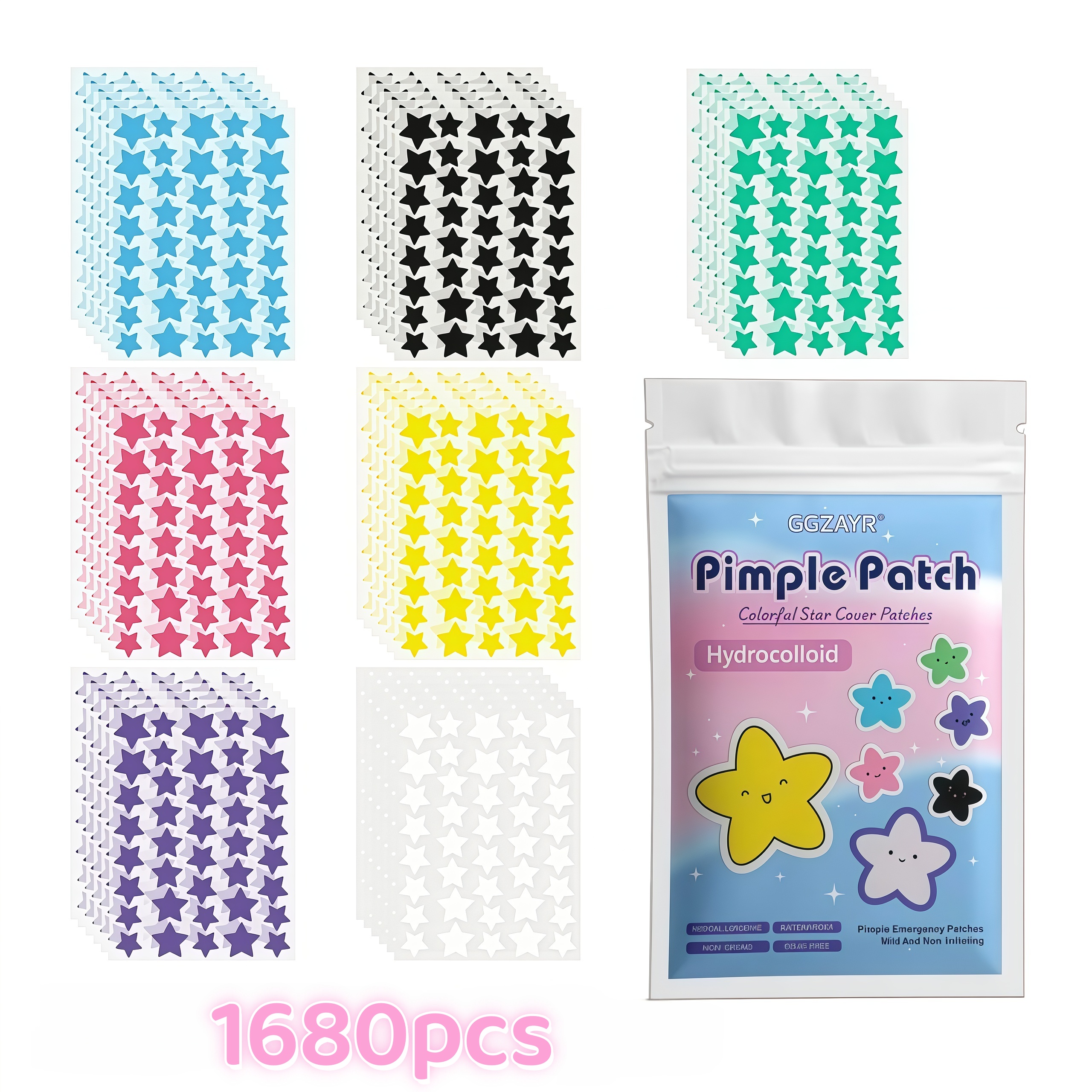 280/1120/1680pcs Seven-Color S - Skincare Gentle ulasan dan harga