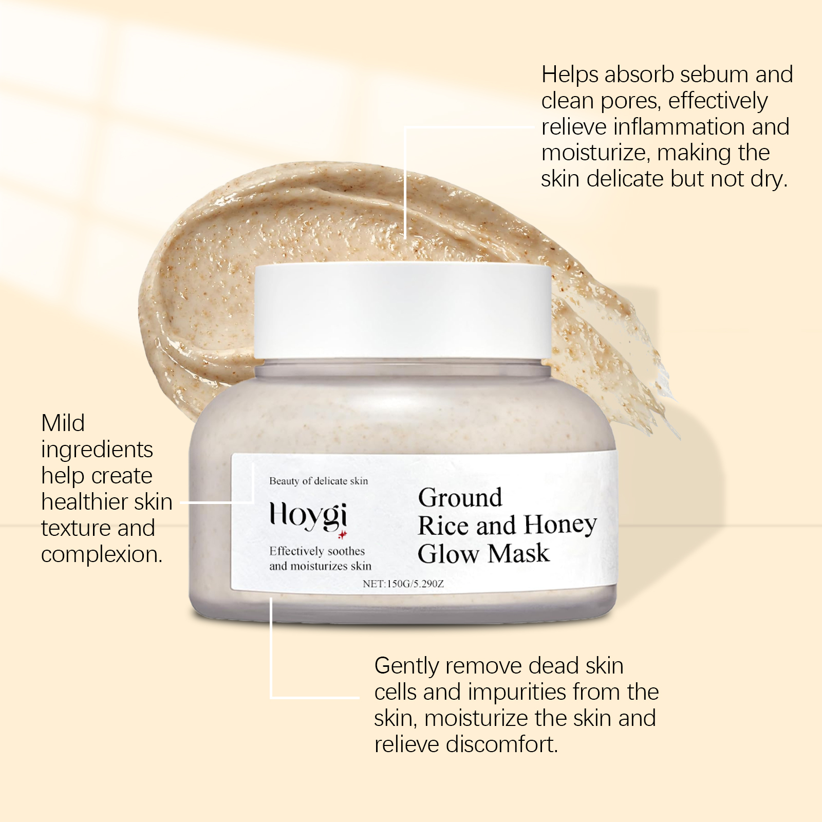 Rice&Honey Moisturizing&Bright - Bentonite Clay Mask ulasan dan harga